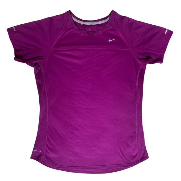 Nike Dri-Fit Miler Purple T-shirt - Picture 1 of 16